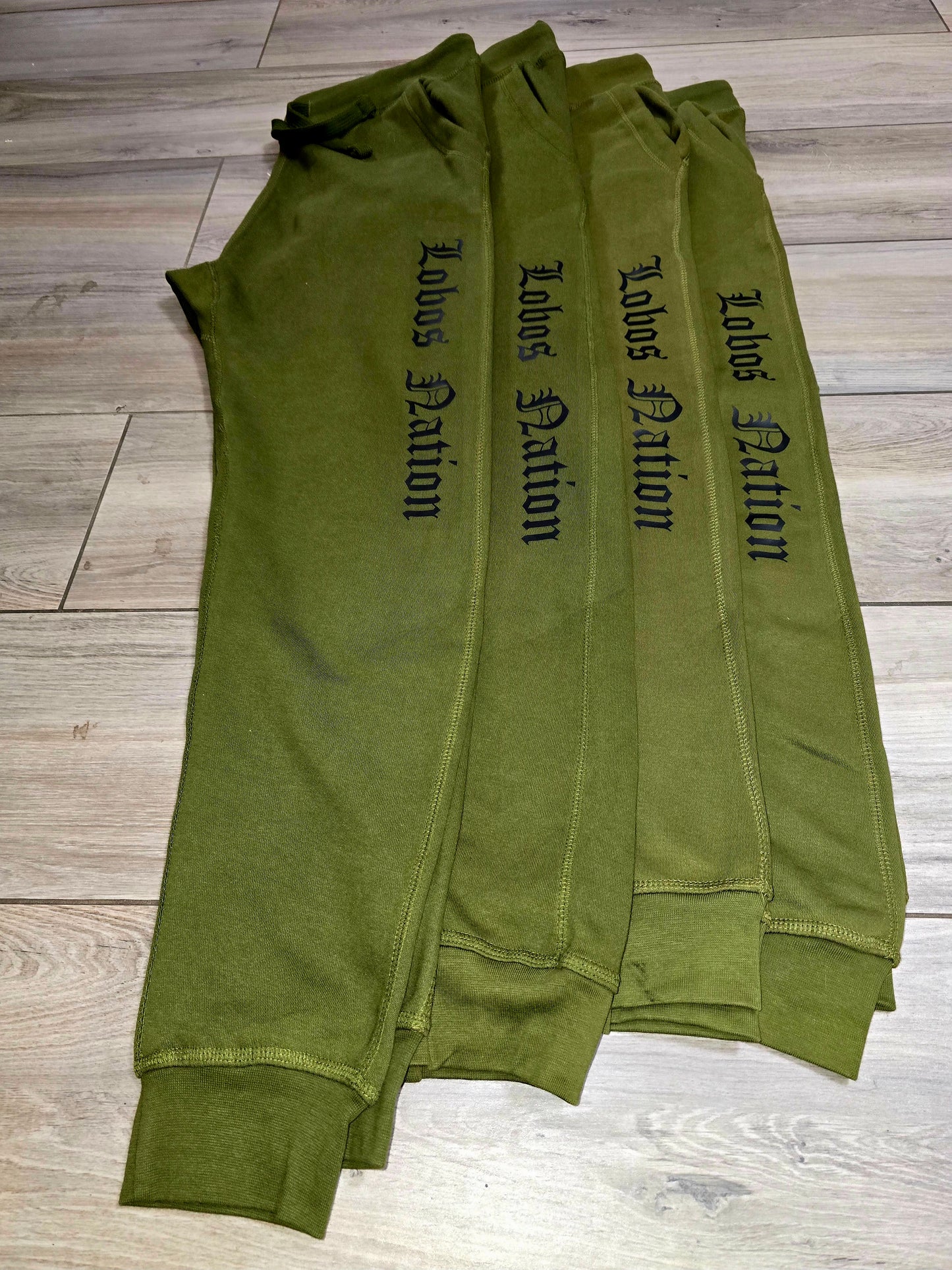 Green joggers