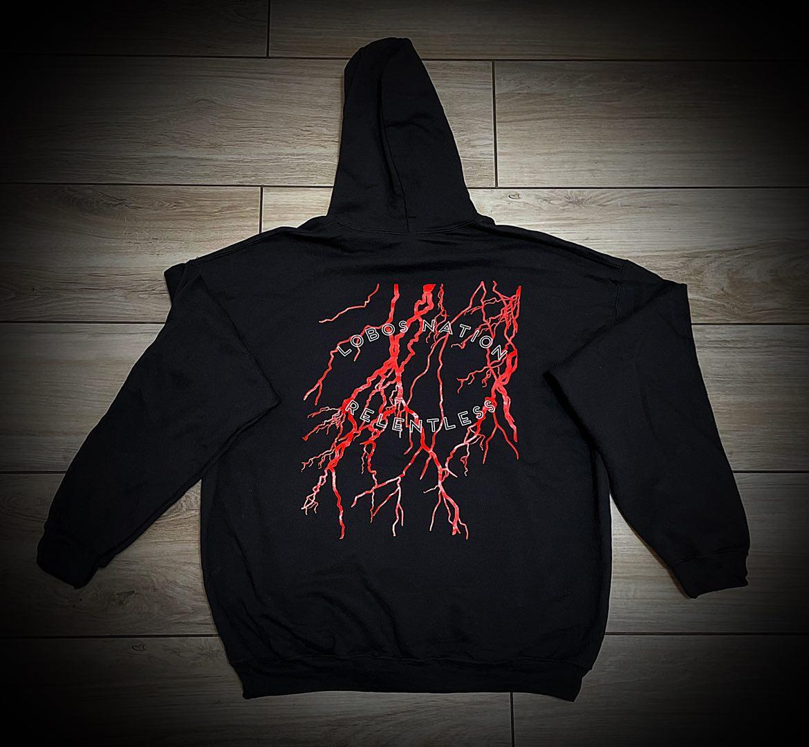 Relentless Red Lightning Hoodie
