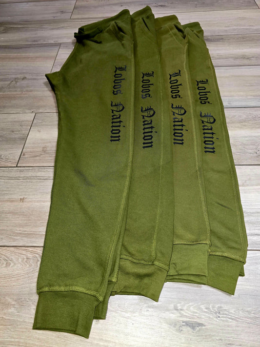 Green joggers