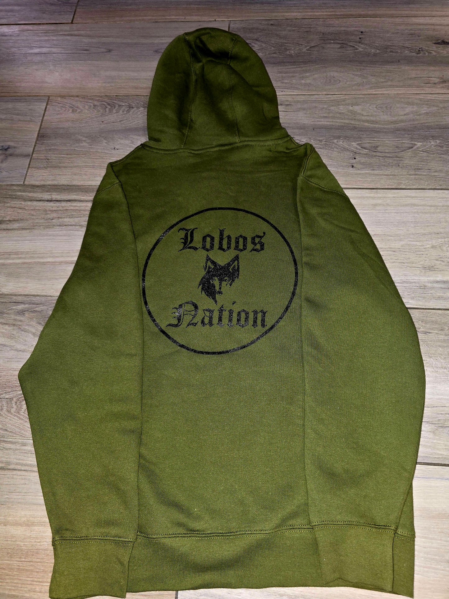Green emblem hoodie