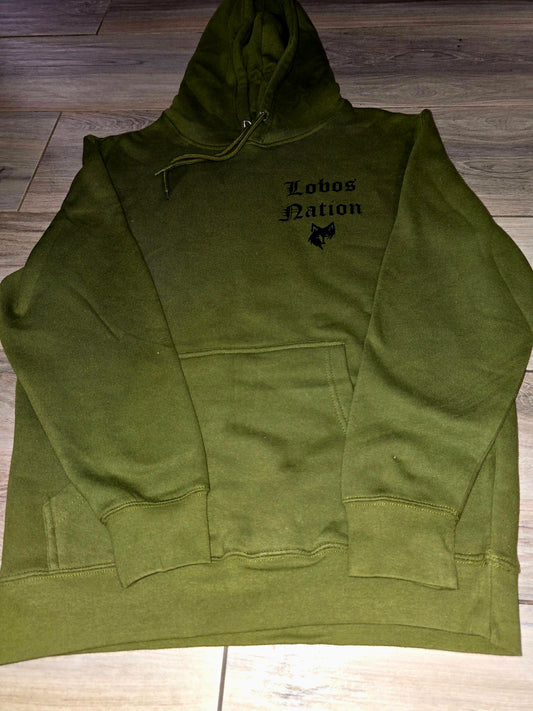 Green emblem hoodie
