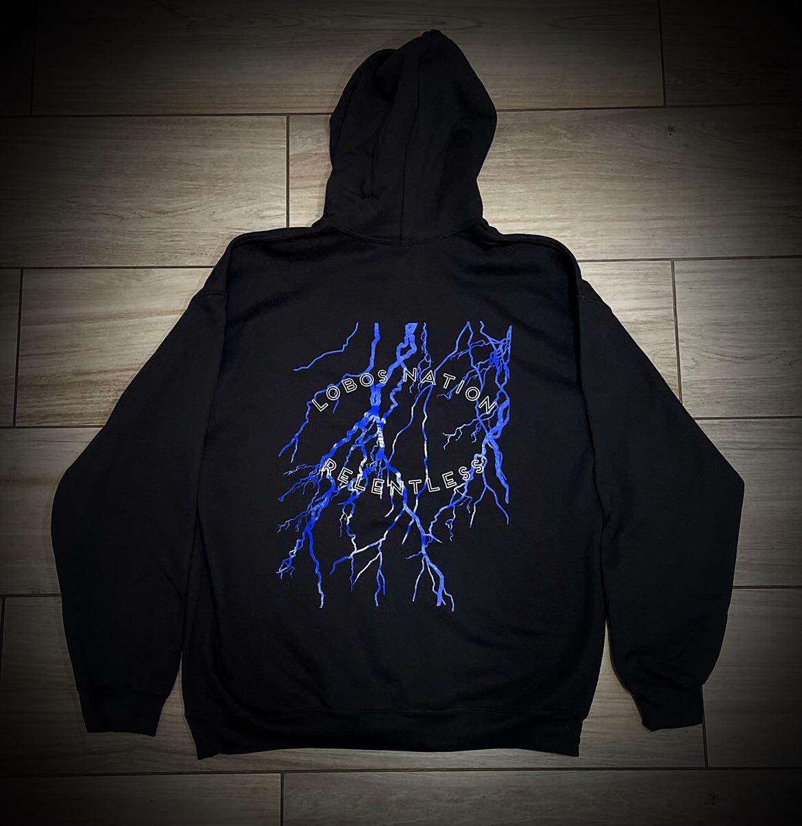 Relentless Blue Lightning Hoodie