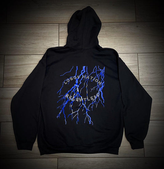 Relentless Blue Lightning Hoodie